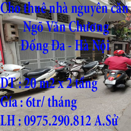 Cần cho thuê nhà nguyên căn tại số 94 ngõ Văn Chương tôn Đức Thắng , Đống Đa, Hà Nội